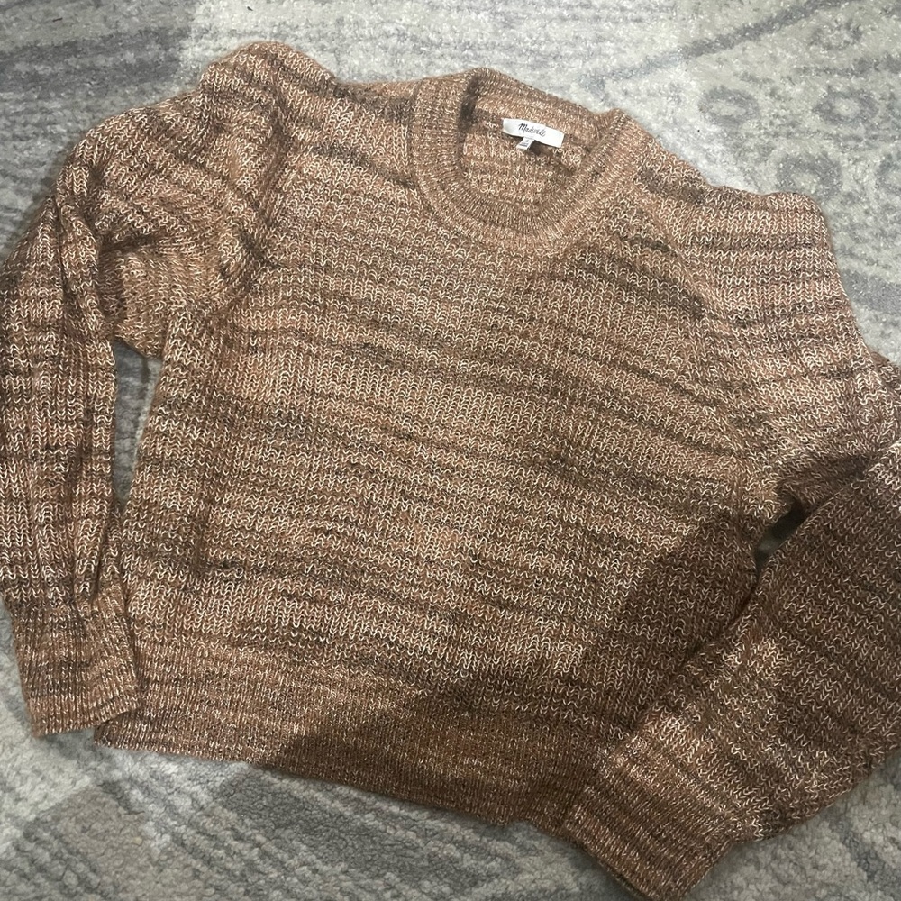 Madewell sweater in a heathered brown